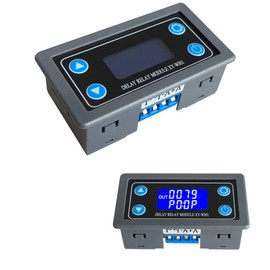 Hsthe Sea Delay Relay Module 12V 24V 0.01s-9999min Digital Timer Cycle Delay Switch Module with LCD Display Switch Button