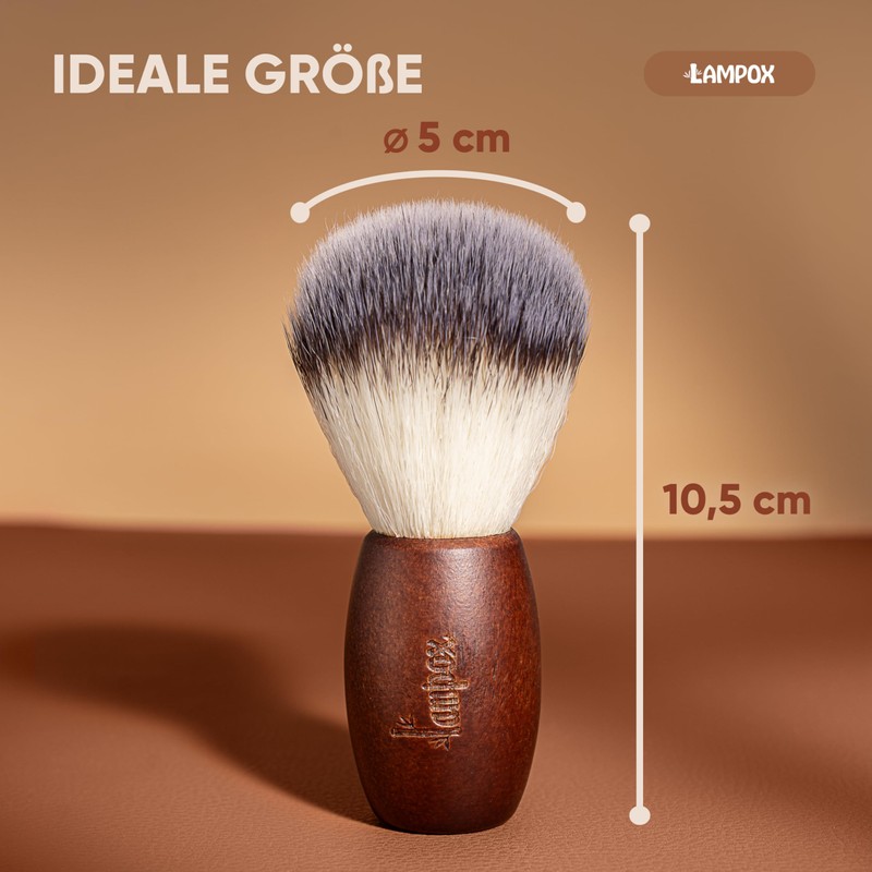 lampox - Shaving Brush for Men with Soft Bristles and