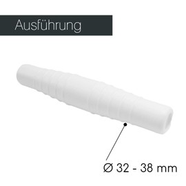 ABS Hose Connector I Diameter 32-38 mm I Hose Nozzle Connector I Double Nozzle I Hose Distributor I 2-Way Hose Connector I ABS Fitting with Nozzle for Pool, Pond and Garden I bm_205