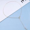 Iaceble Boho Moon Lariat Necklace Cz Moon Drop Necklace Sun