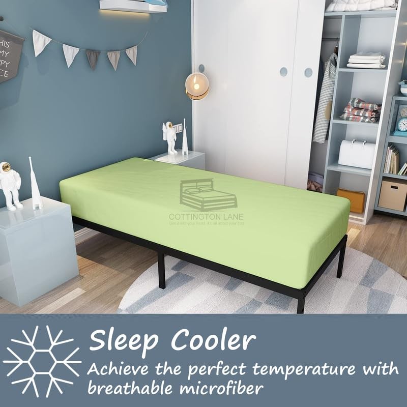 Cot Size 30 x 75 Fitted Sheet Only - 100%