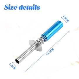 CGEAMDY Glow Plug Starter Set, Glow Plug Ignitor Nitro Glow Plug Starter, Metal RC Model Petrol Car Automatic Ignition Starter, for Car Truck Model (Blue)