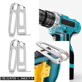 ECSiNG 4PCS Belt Clip Hooks Compatible with Makita DHP480 DHP482 HP457 HP347 TD127 TD126 Hammer Impact Drills Power Tool with Screws 324705-1 346317-0