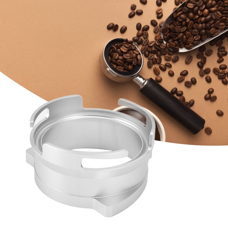 54mm Dosing Funnel Aluminum Alloy Rotatable Coffee Powder Dosing Ring