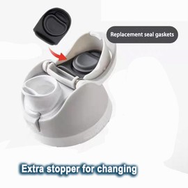 Replacement Stopper Compatible with Owala FreeSip, Water Bottle Top Lid Replacement Parts for Owala 19/24/32/40 oz 4 Pack