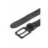 camel active Men's Nubuck Leather Belt, black