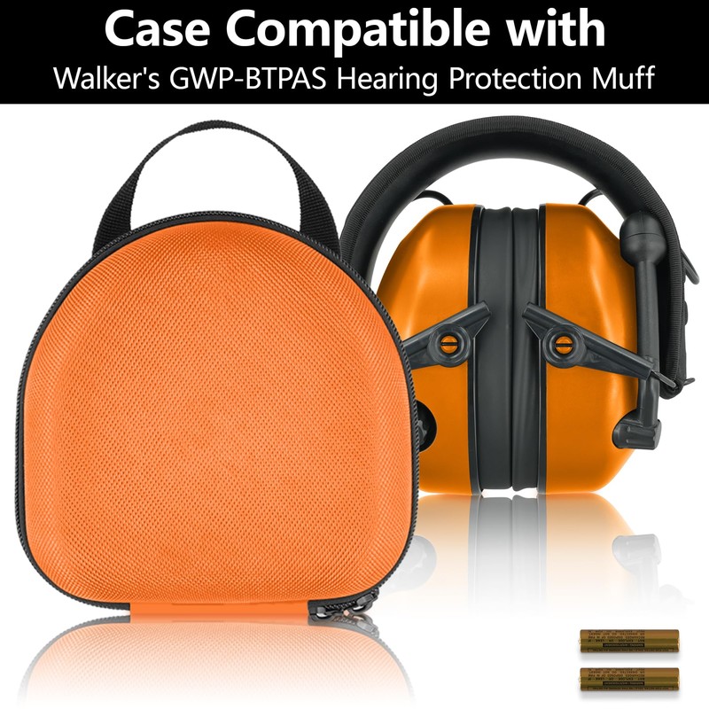 co2CREA Protective Case for Walker's ‎GWP-BTPAS/GWP-SF-PBTM Compact 25dB NRR Collapsible