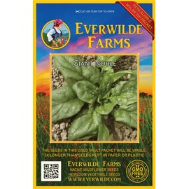 Everwilde Farms - 1 Oz Giant Noble Spinach Seeds - Gold Vault