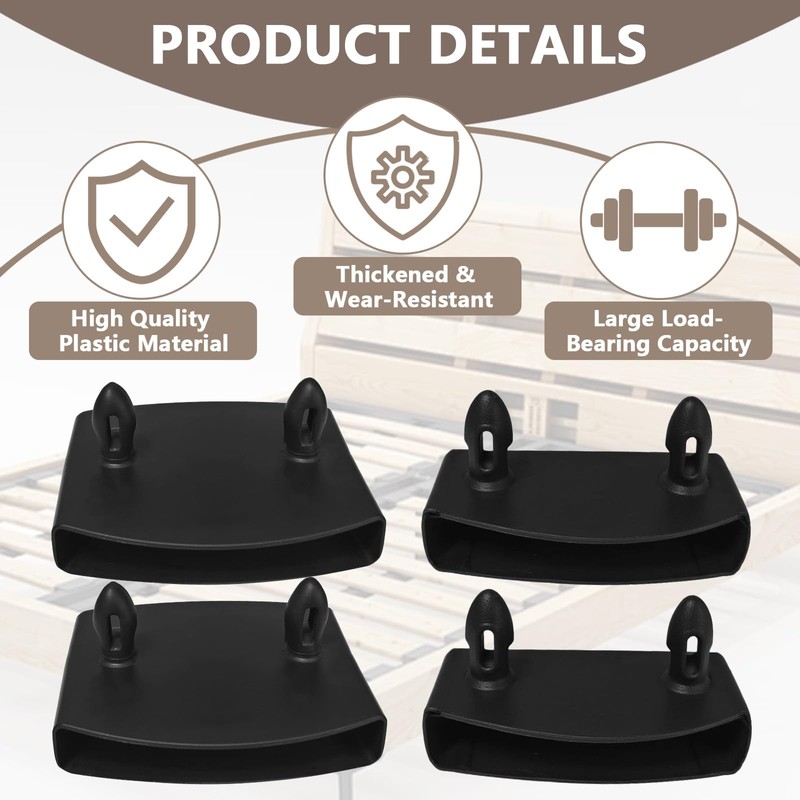 WYTNB 24 End Bed Slat Holders, 12 Centre Bed Slat