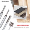 hsawbit Straight 2-Flute Router Cutter, 1/4 Inch Shank, 17mm Cut