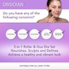 SPA SCIENCES - Obsidian Roller & Gua Sha - Black