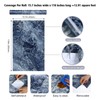 FANCYEASY 15.7"x118" Blue Marble Peel and Stick Wallpaper for Kitchen