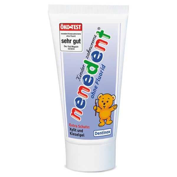 nenedent Children's Toothpaste Without Fluoride, 50ml (4 Packs of 0.05 L)