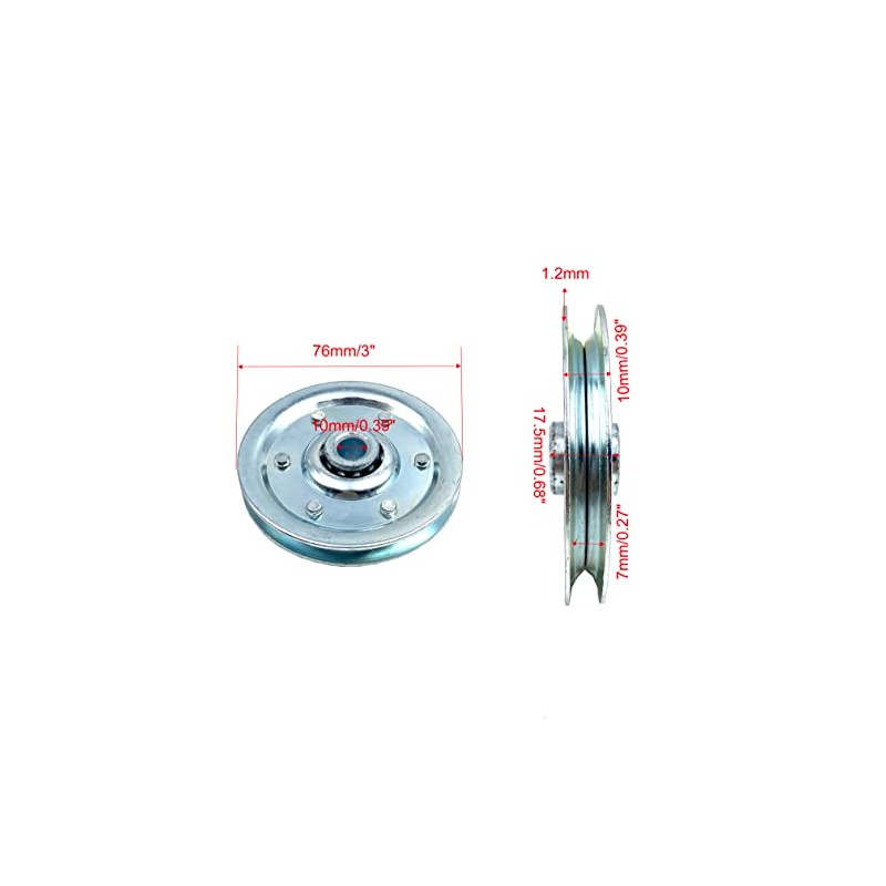 4Pcs 3 Inch Garage Door Pulley Kits,Heavy Duty Garage Door