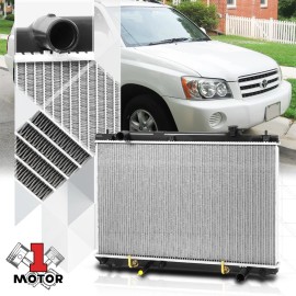 Motor-1 Aluminum Core Cooling Radiator OE Replacement for 01-07 Highlander 2.4 dpi-2453