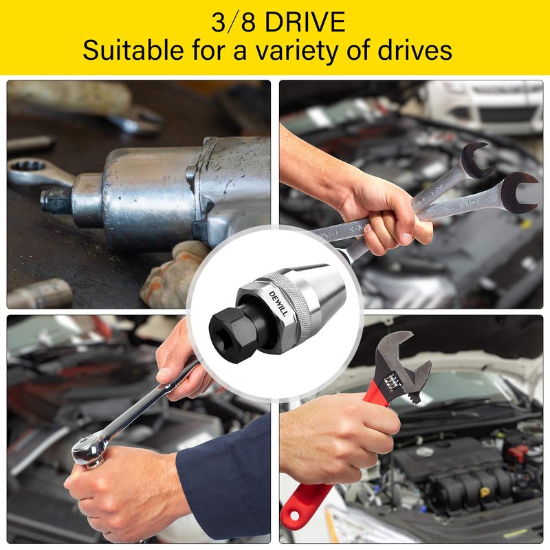 DEWILL Broken Bolt Remover, Stud Extractor Tool to Locks and