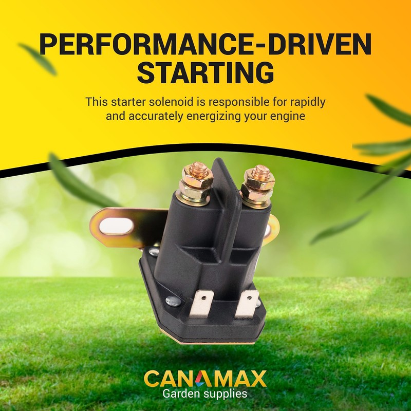 Canamax 862-1211-211-16 AM138068 Starter Solenoid Relay 12V Replacement for Trombetta