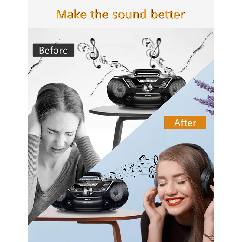 Arsvita Audio Cassette Head Cleaner, Tape Cleaning Kit for Home/Portable/Car