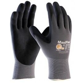 3 Pair MaxiFlex Ultimate nitrile foam palm coated work gloves, Size:XXL