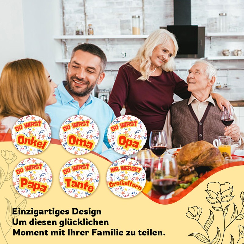 Yezirzax Schwangerschaft verkünden mit 6 Rotating puzzle, Karten Rotieren mit