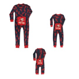 Lazy One Flapjacks, Matching Lobster Pajamas Baby & Kids, Teens, and Adults (Lobster Trap Door, Medium)