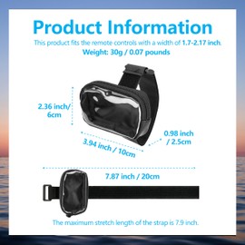 SANQOUYTT Garage Door Opener Holder for Visor, Carrying Case for Universal Garage/Gate Door Opener Remote, Adjustable Visor Bag Gate Clicker Holder