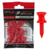 The Golfers Club Golf Graduated Red Plastic Tees (1.25 Inch