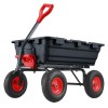 MERXENG 800 Lbs Heavy-Duty Poly Garden Dump Cart, Utility Dump