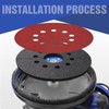 KONGMING Sanding Disc 225 mm Velcro Disc M14 for Wall