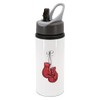 New Spirit Original Red boxing gloves water bottle with handle,