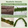 Lighted Moss Vine 2 Pack, 9.8 ft Bendable Artificial Vines