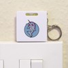 Azeeda 'Cute Narwhal' Keyring Tape Measure/Spirit Level Tool (KM00018858)