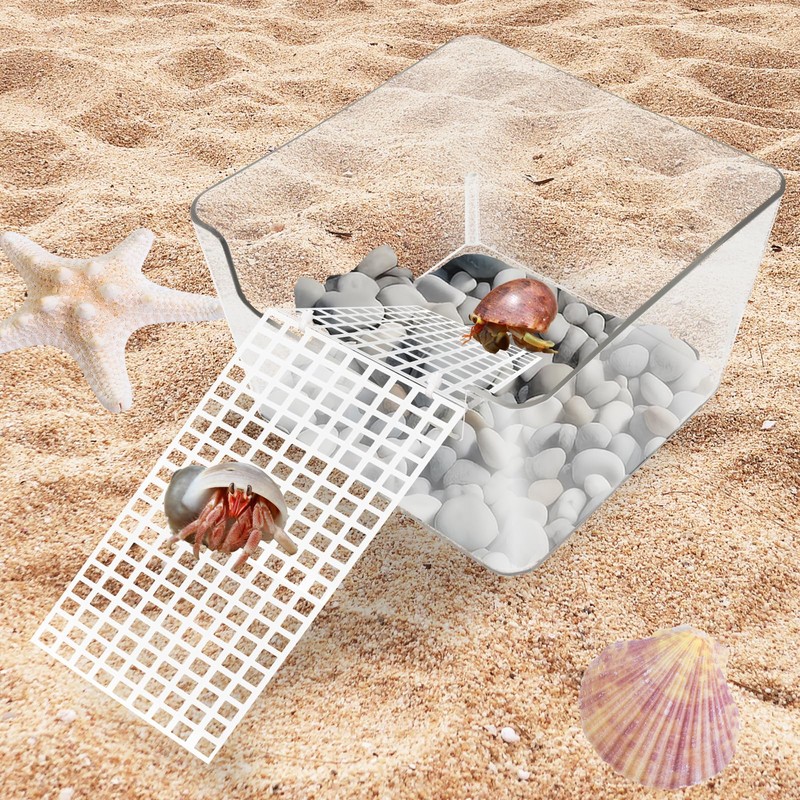 2 Pack Hermit Crab Water Tank, Cage Accessories With Climbing