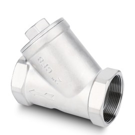 Industrial Plumbing Y Strainers NPT Female 2", Heavy Duty 304 Stainless Steel Y-Strainer, Y-Shaped Filter Valve Connector with 80 Mesh Screen to Remove Excess Impurities for Water Oil Gas DN50