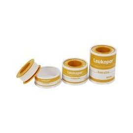 Leukopor hypo-allergenic surgical tape 1.25cm x 5m (x2 Tapes)