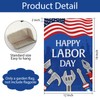 Wodison Happy Labor Day Garden Flag 12 x 18 Inch