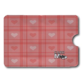 Minder® 5 Pack Designer RFID Blocking Anti Theft Secure Protector Sleeve Holder Wallet for Credit/Debit/ID/Oyster Cards - Prevent Fraud, Card Clash ~ As Seen On BBC (Pink Hearts)