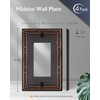 ZILLSEA 4-Pack Aged Bronze Outlet Cover Plates, Metal Decorator Wall