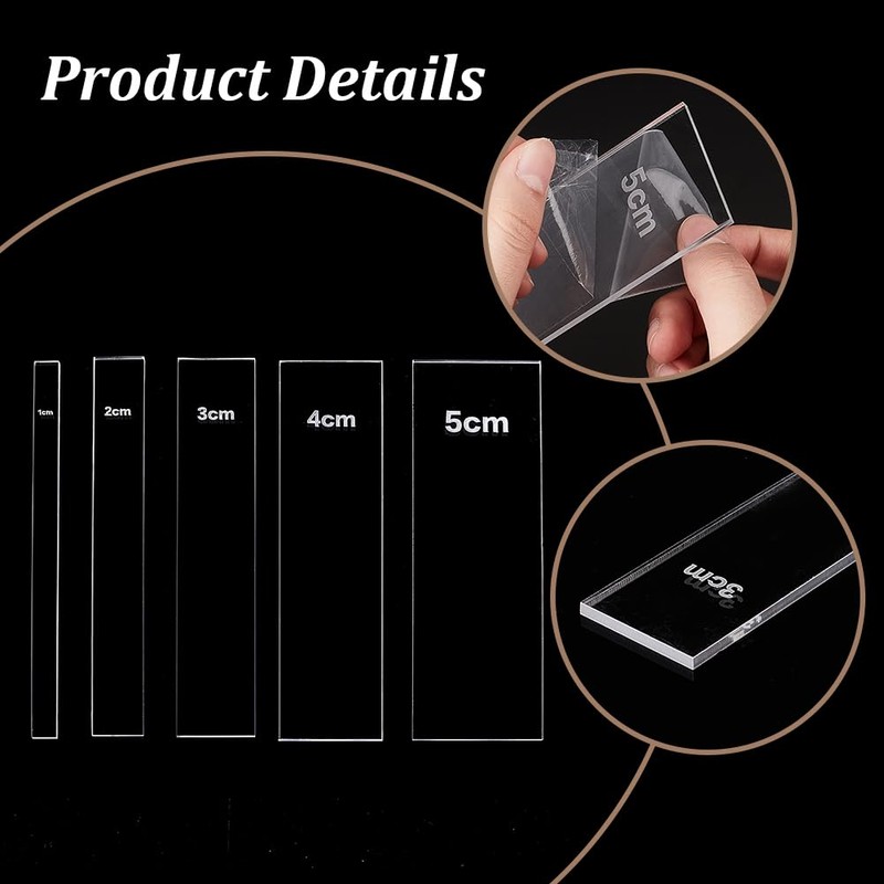 AHANDMAKER 10 Pieces Macrame Separating Tool, Macrame Spacer Guide, 4