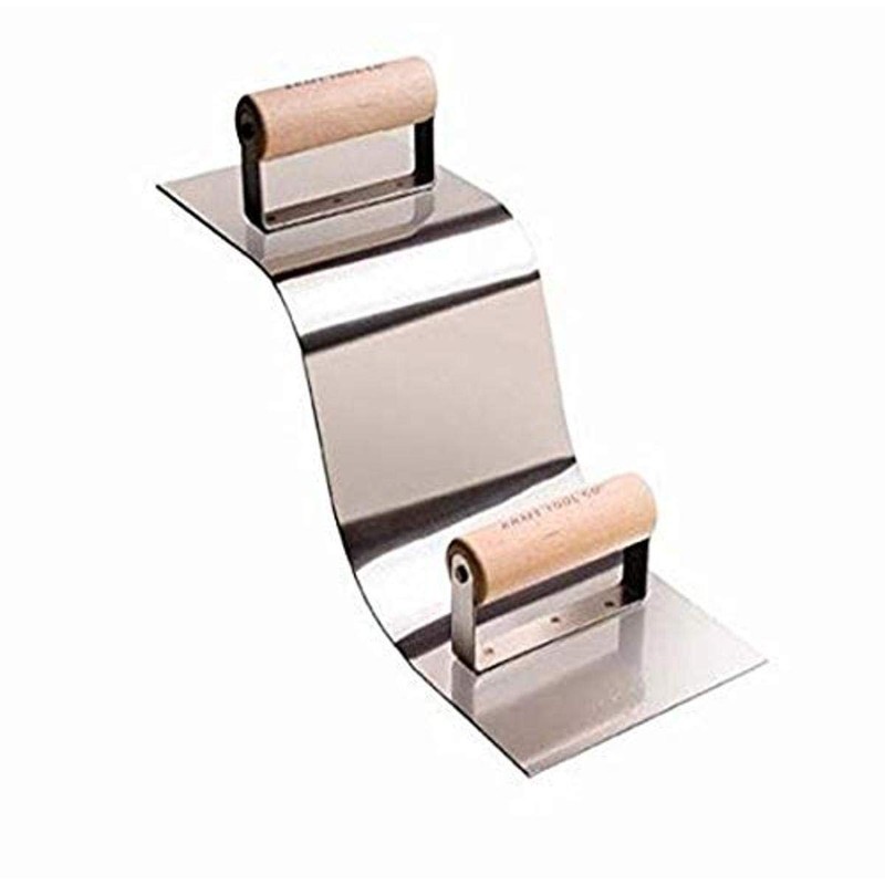 Kraft Tool CF511PF Stainless Steel Curb and Gutter Tool-2-Inch Radius