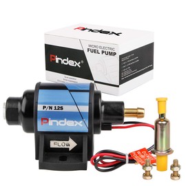 Pindex 12s Fuel Pump Electric Gasoline Fuel Pump 4-7 PSI 35 GPH 5/16 inch Inlet Outlet Universal Self-Priming Pump