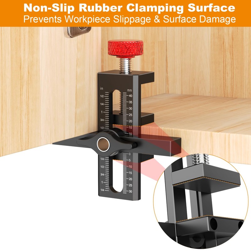 Sinpiode Cabinet Door Mounting Jig with Quick Edge Positioner –