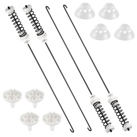 W10780048 Washer Suspension Rod Kit (4 packs)- Fit for Whirl.pool Ken.more Ad.miral May.tag Ro.per Washing Machine Models: RTW4640YQ1 WTW4800XQ2 MVWC200XW2 - Replaces ATW4675YQ1 WTW4800XQ4 WTW4800XQ1