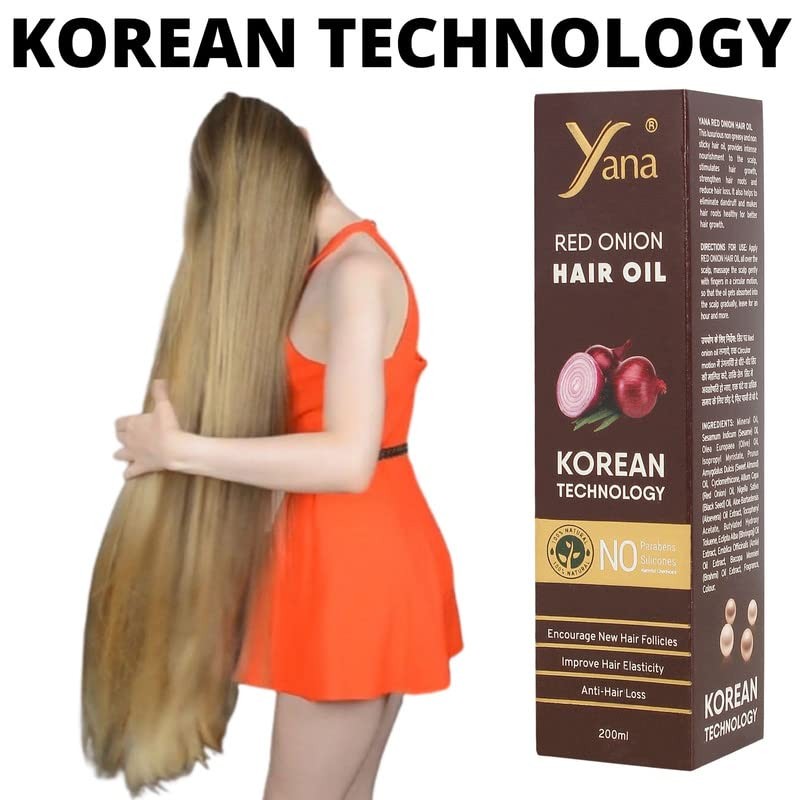 Yana Yana Natural Red Onion Hair Longer Oil By Korean