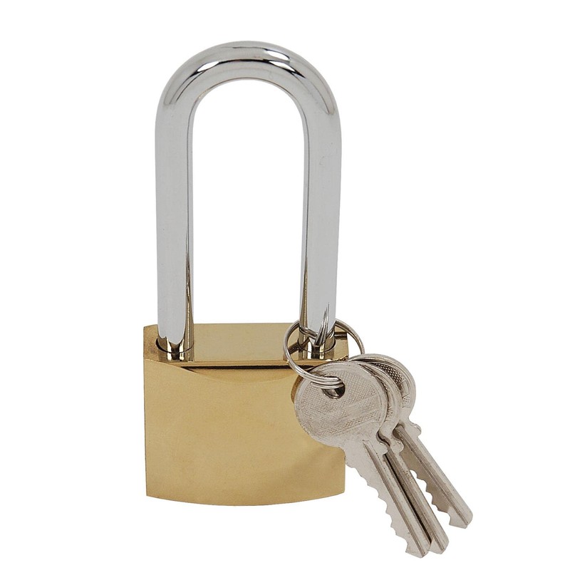 Dapetz ® 38mm Padlock, Heavy Duty Padlock Long Shackle Padlock