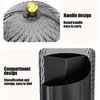 Makeup Brush Holder Organizer with Lid - 360°Rotating Waterproof Cosmetic
