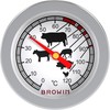 BROWIN® Analogue Roasting Thermometer with Case 100600, 0-120 °C Grill