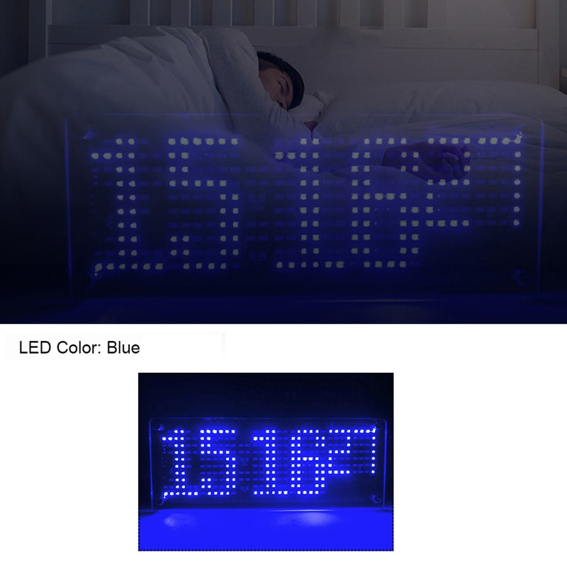 5V Patch Digital Lattice Electronic DIY Clock Kit in Acrylic