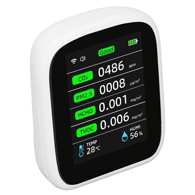 Air Quality Monitor Portable WiFi Accurate PM2.5 CO2 TVOC HCHO