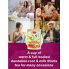 TeeLux Roasted Dandelion Root Tea with Milk Thistle, Smooth &